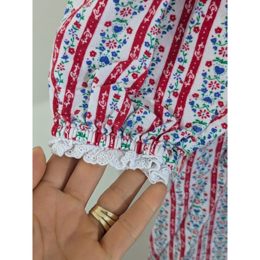Lanz of Salzburg Dress Womens Small Floral Vintage Lace Nightgown Cottagecore - Picture 6 of 8